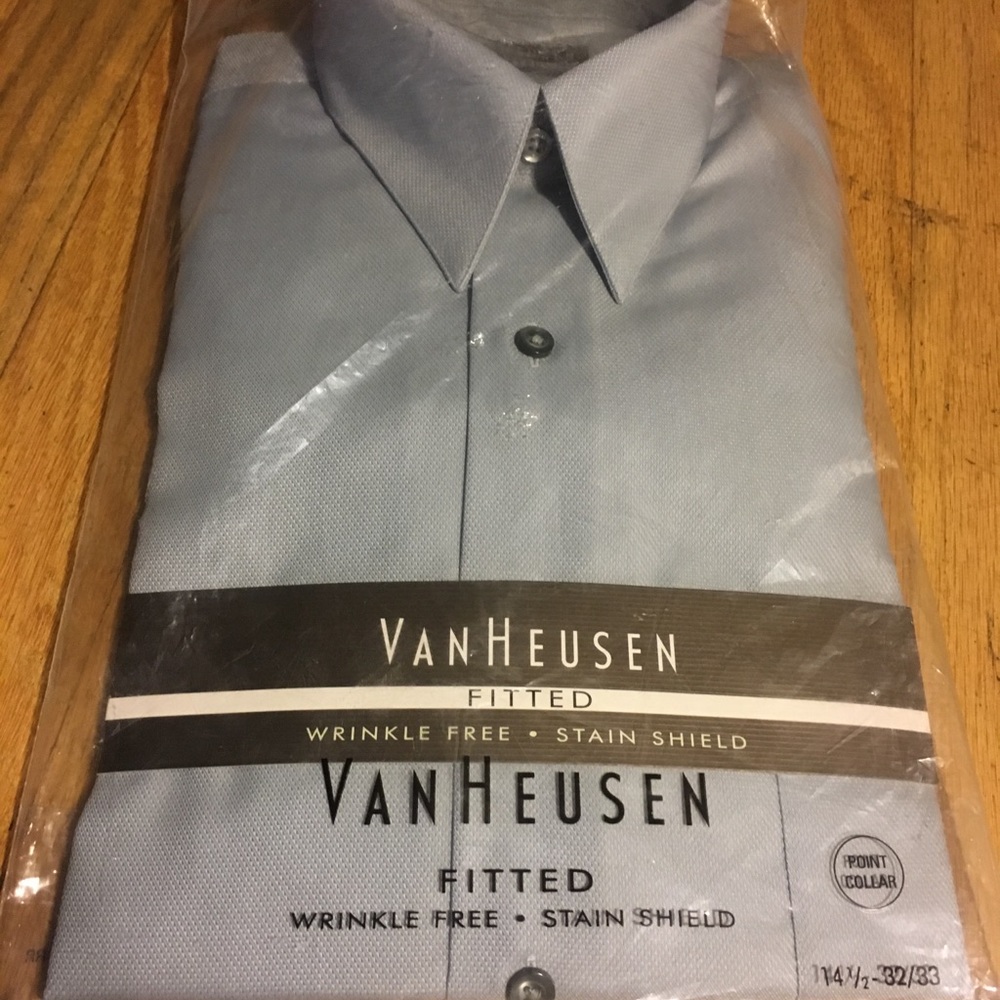 Van Heusen Medium silver Button Down Dress Shirt